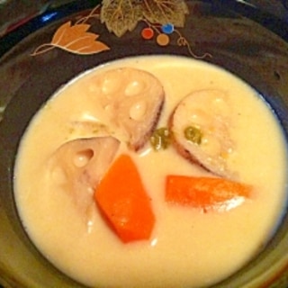 根菜の和風クリーミースープ